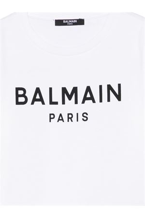 logo-detail T-shirt BALMAIN PARIS KIDS | BY8R11Z3672100NE